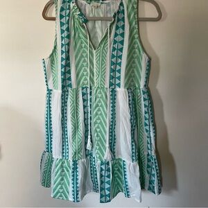 En crème Aztec print mini dress size large